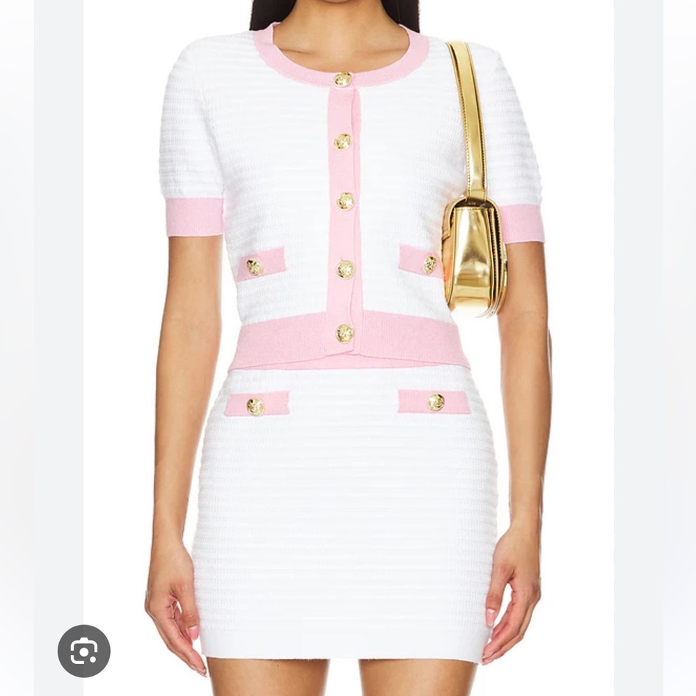 NWT Generation Love Skirt & Top set size large - white and pink - Picture 3 of 7
